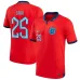 Le maillot d'extérieur de l'Angleterre pour la Coupe du monde 2022 de Saka - Rouge
