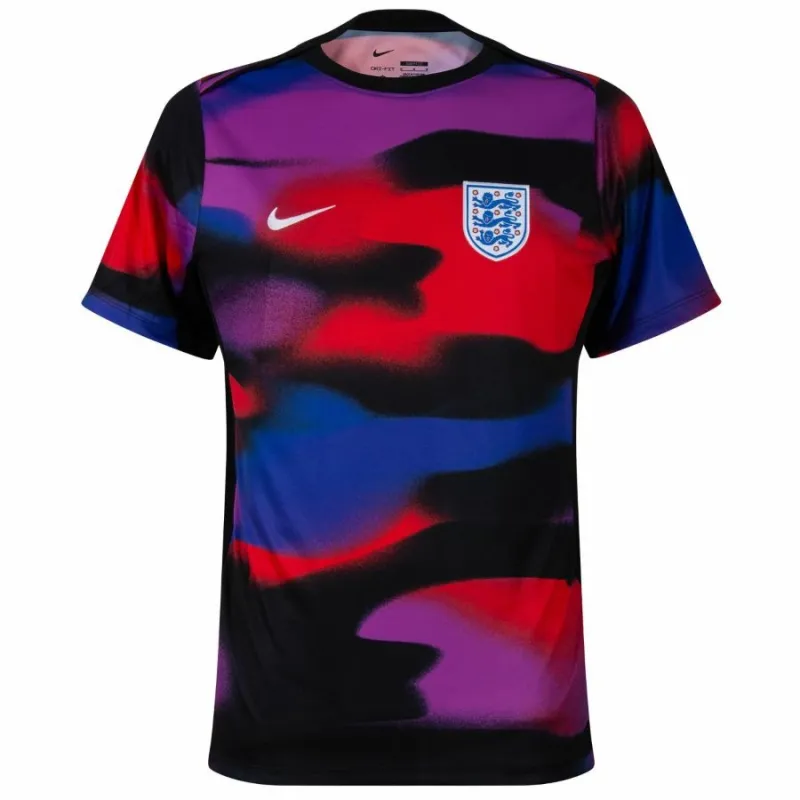 England 2025/26 Aufwärmtrikot - Schwarz
