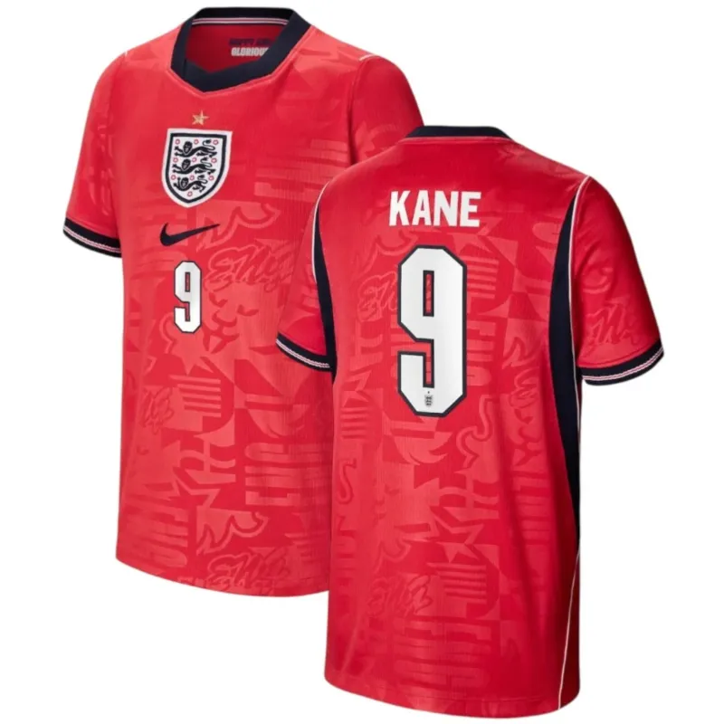 England HARRY KANE 2026/27 Kinder Auswärtstrikot rot