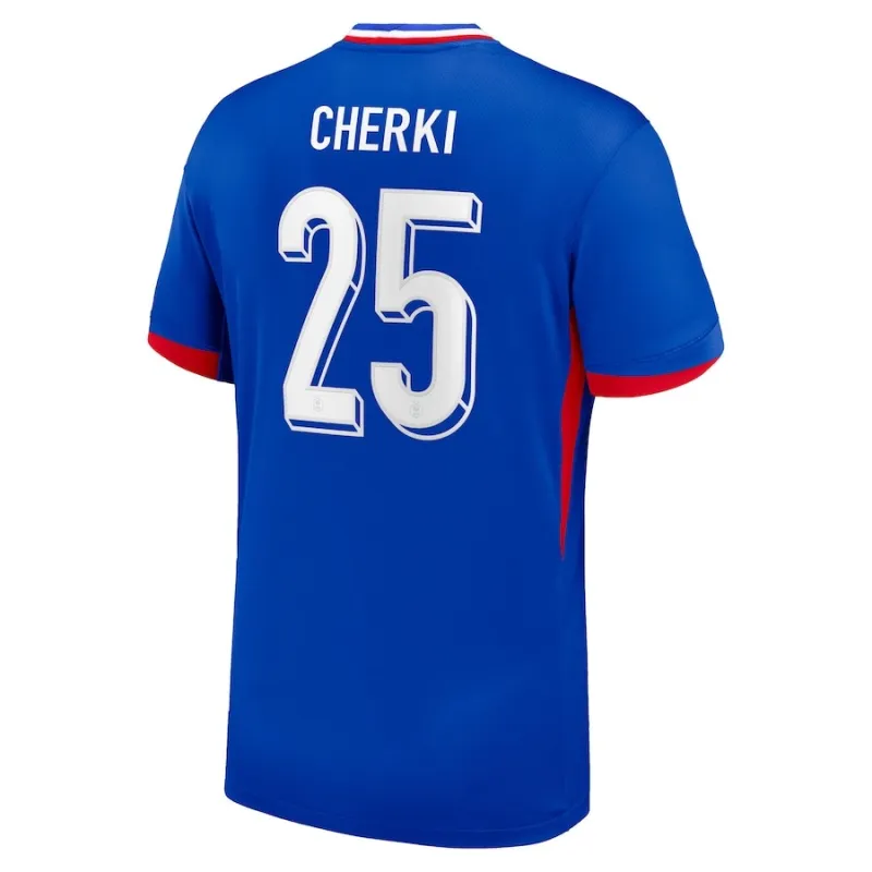 Cherki Frankreich 2024/25 Kinder-Heim-Kit Fan-Version Blau