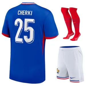 Cherki France 2024/25 Kids' Home Replica Kit Blue