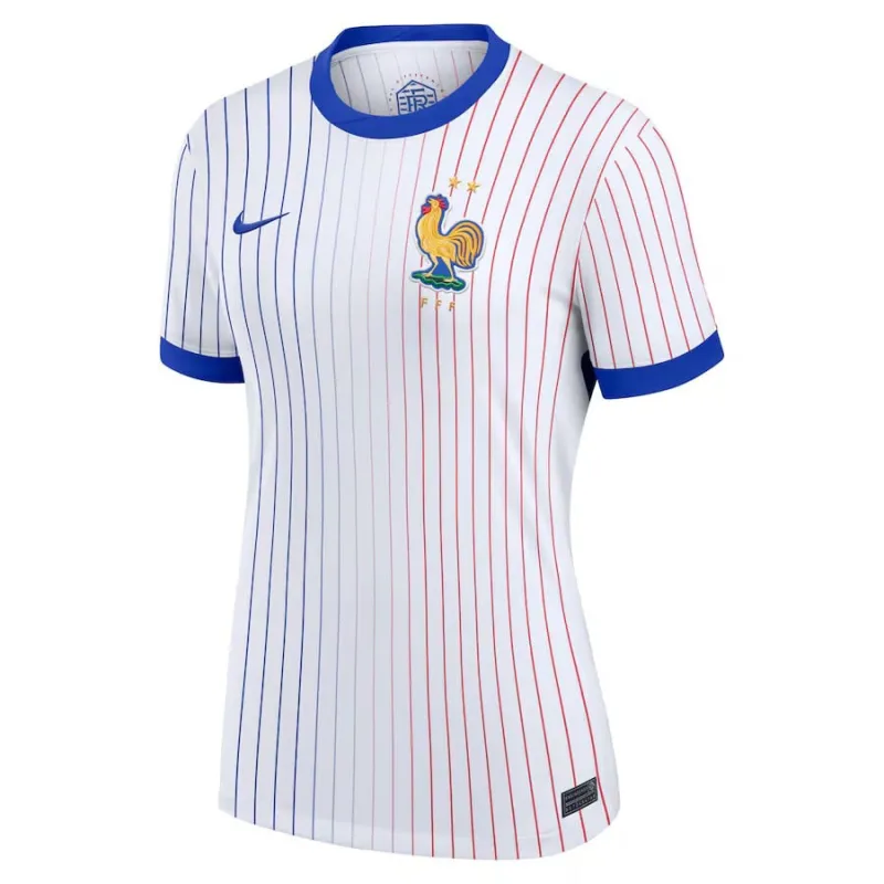 Maillot d'extérieur féminin de l'équipe de France 2024/25 - Blanc