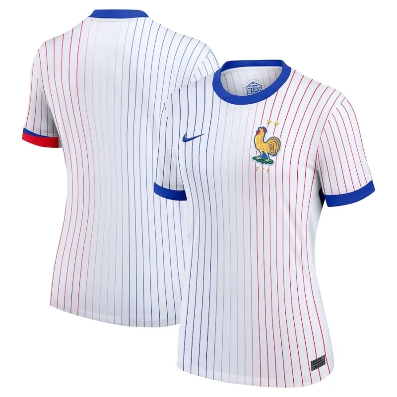 Maillot d'extérieur féminin de l'équipe de France 2024/25 - Blanc