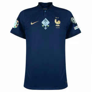 Das Heimtrikot der französischen Mannschaft für die Europameisterschaft 2024 für die Spieler - Blau