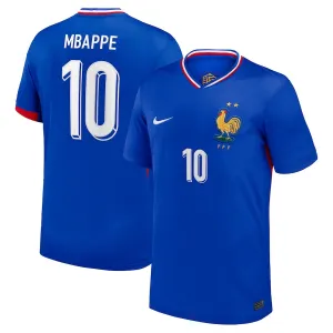 Kylian Mbappé's home jersey of the French national team in 2024/25 - Blue