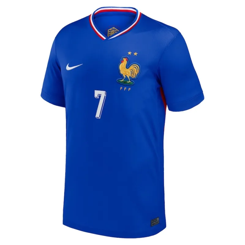Griezmanns Kinder-Heimtrikot der französischen Nationalmannschaft 2024/25 - Blau