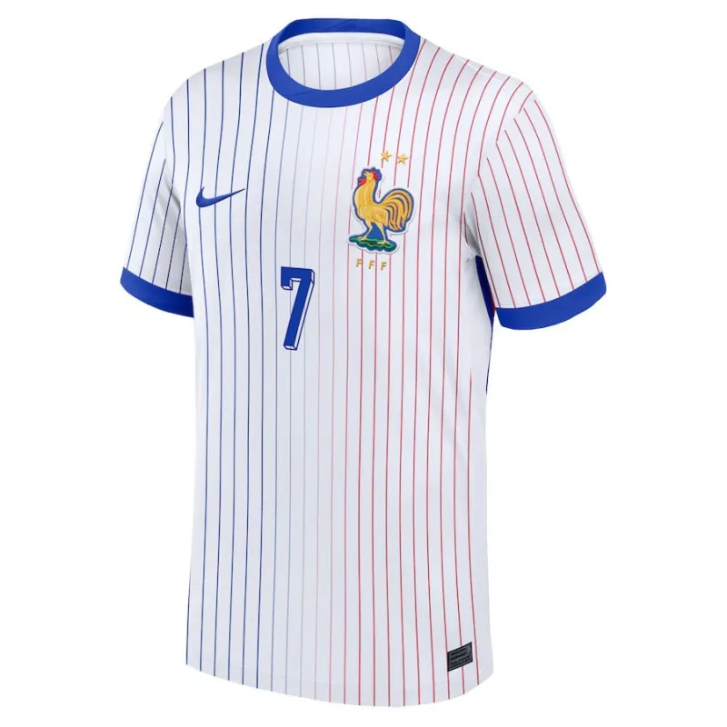 Griezmann's away children's jersey of the French national team in 2024/25 - White