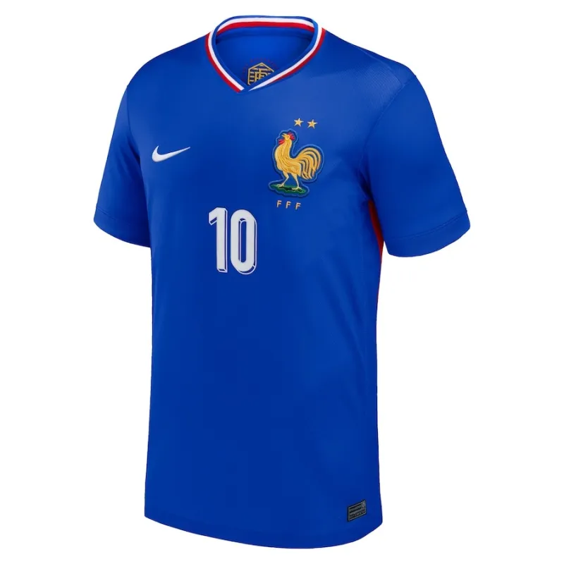 La maglia per bambini di casa della squadra nazionale francese di Mbappé nel 2024/25 - Blu