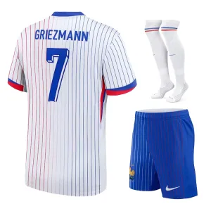Griezmann's away children's kit of the French national team in 2024/25 - White