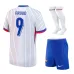 Giroud's away children's kit of the French national team in 2024/25 - White