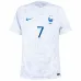La maglia di trasferta della squadra nazionale francese di Antoine Griezmann per la Coppa del mondo 2022 - Bianca