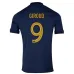 Olivier Giroud's French national team 2022 home World Cup jersey - Blue