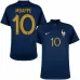 Kylian Mbappé's French national team 2022 home World Cup jersey - Blue