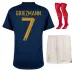 Antoine Griezmann's French national team 2022 home World Cup children's jersey set - Blue