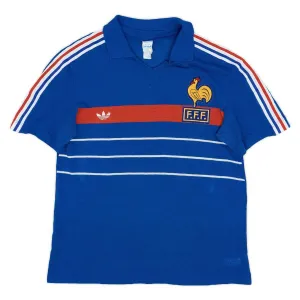 Das retro Heimtrikot der französischen Nationalmannschaft im Jahr 1984 - Blau