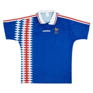 Das retro Heimtrikot der französischen Nationalmannschaft im Jahr 1994 - Blau