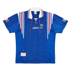 Das retro Heimtrikot der französischen Nationalmannschaft von 1996 bis 1998 - Blau