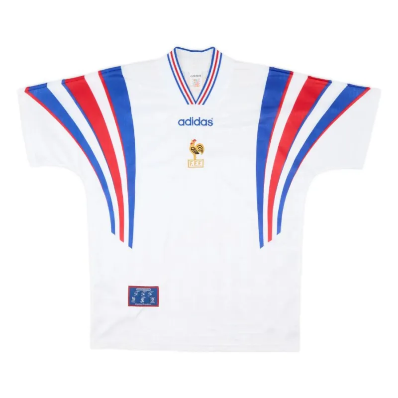 The retro away jersey of the French national team from 1996 to 1998 - White