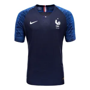 Das retro Heimtrikot der französischen Nationalmannschaft im Jahr 2018 - Blau