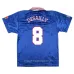 The retro home jersey of the French national team worn by Marcel Desailly in 1996 - Blue.