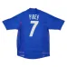 La camiseta retro local de la selección nacional francesa que Robert Pires llevó durante 2002-2004 - Azul
