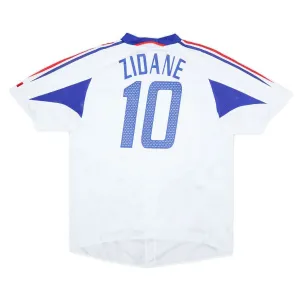 Das retro Auswärtstrikot der französischen Nationalmannschaft von Zinedine Zidane von 2004 bis 2006 - weiß.