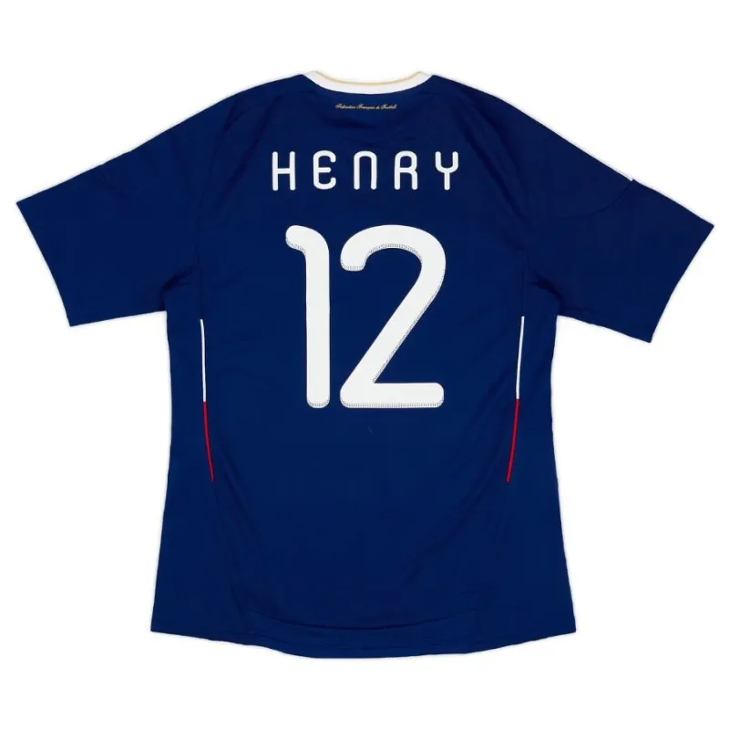 The retro home jersey of Thierry Henry's French national team in the 2009/2010 season - blue.