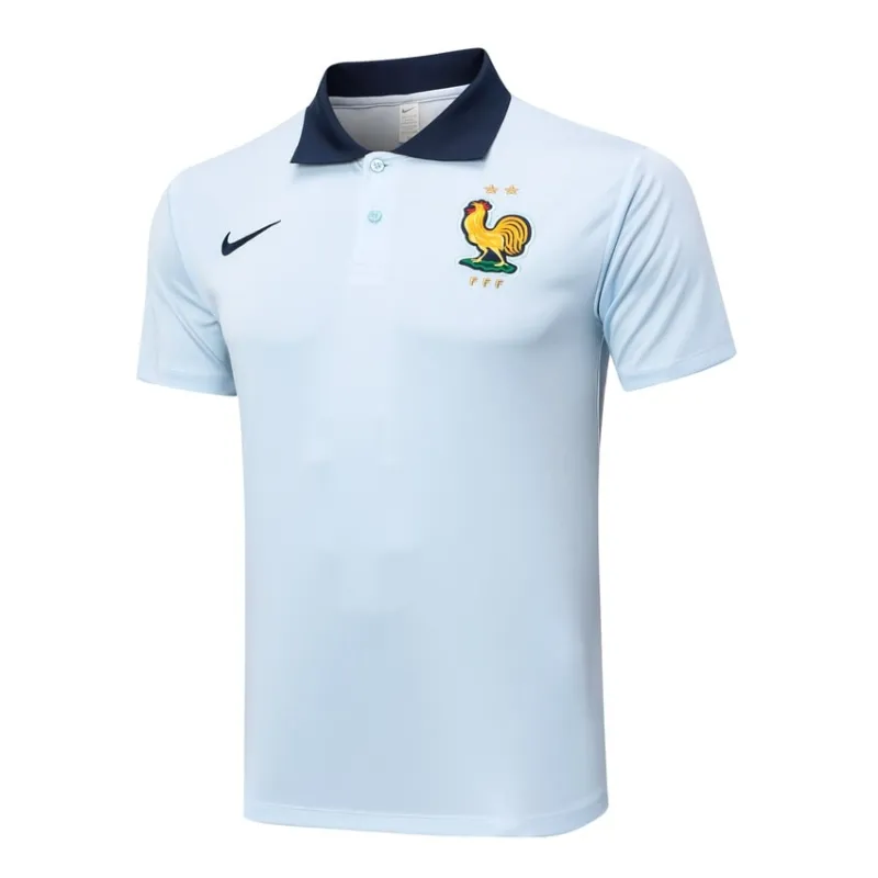 Traje de entrenamiento POLO 2024/25 de la selección nacional francesa + pantalones - blanco