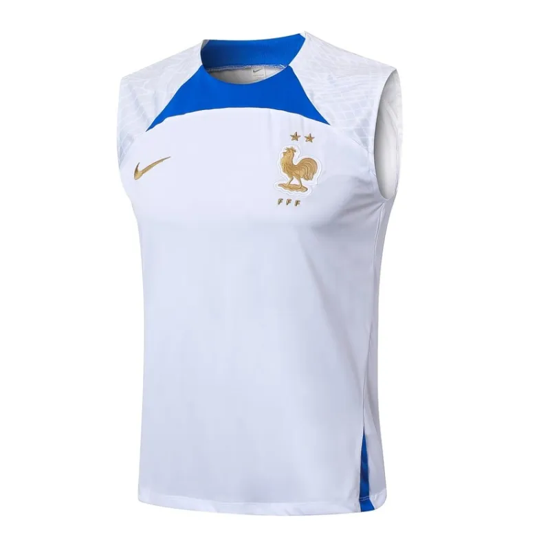 The French national team's 2024/25 vest and shorts - white.