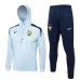 The French national team's 2024/25 hooded sportswear and pants - white.