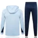 The French national team's 2024/25 hooded sportswear and pants - white.