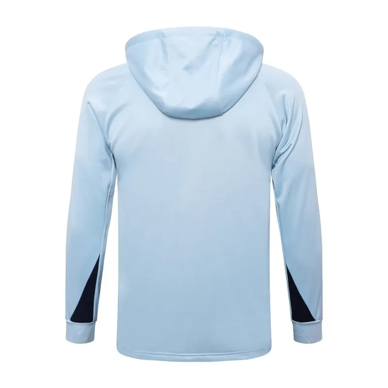 The French national team's 2024/25 hooded sportswear and pants - white.