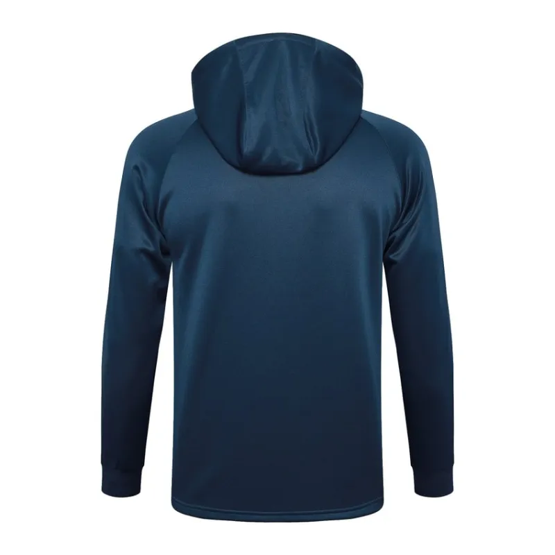 The French national team's 2024/25 hooded sportswear and pants - bright blue