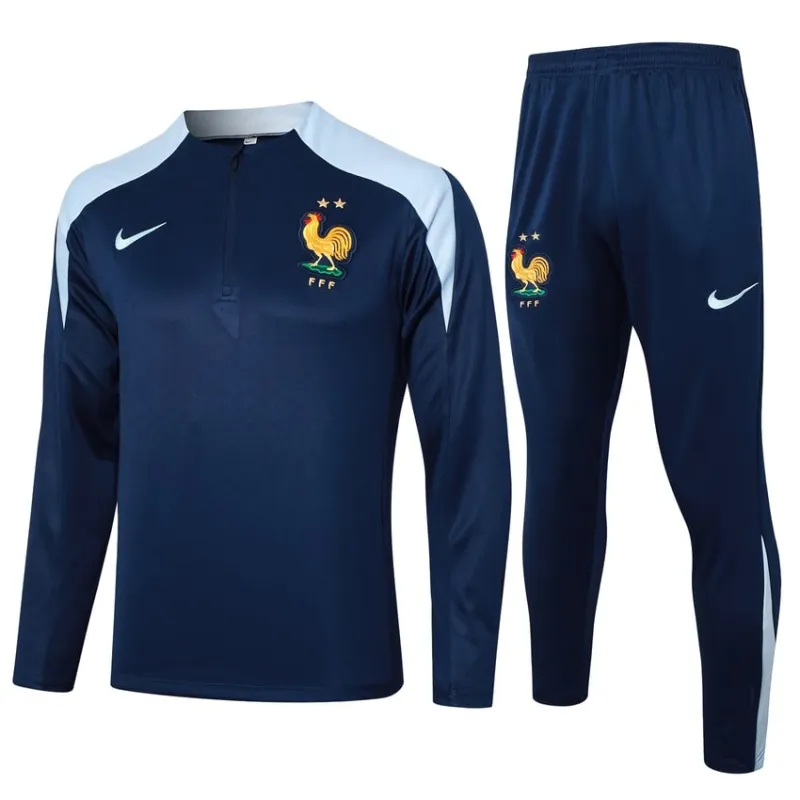 L'abito sportivo e i pantaloni della squadra nazionale francese 2024/25 - blu