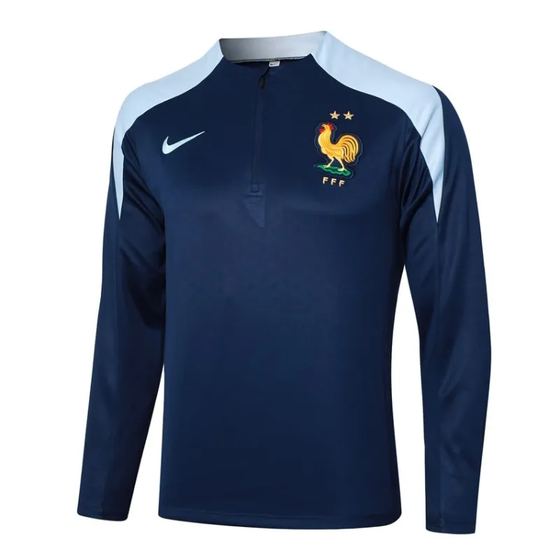 L'abito sportivo e i pantaloni della squadra nazionale francese 2024/25 - blu