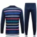 El traje deportivo y los pantalones de la selección nacional francesa para la temporada 2024/25 - con patrones azules