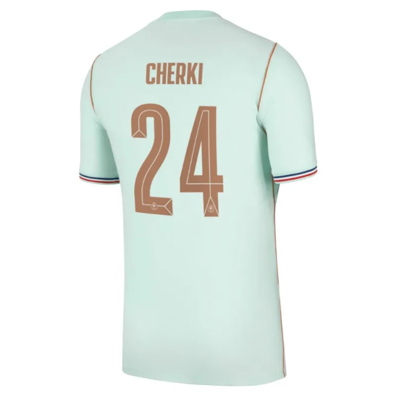 Frankreich CHERKI 2026/27 Auswärtstrikot Kinder Grün