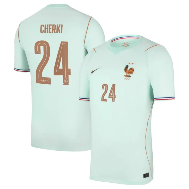 Frankreich CHERKI 2026/27 Auswärtstrikot Grün