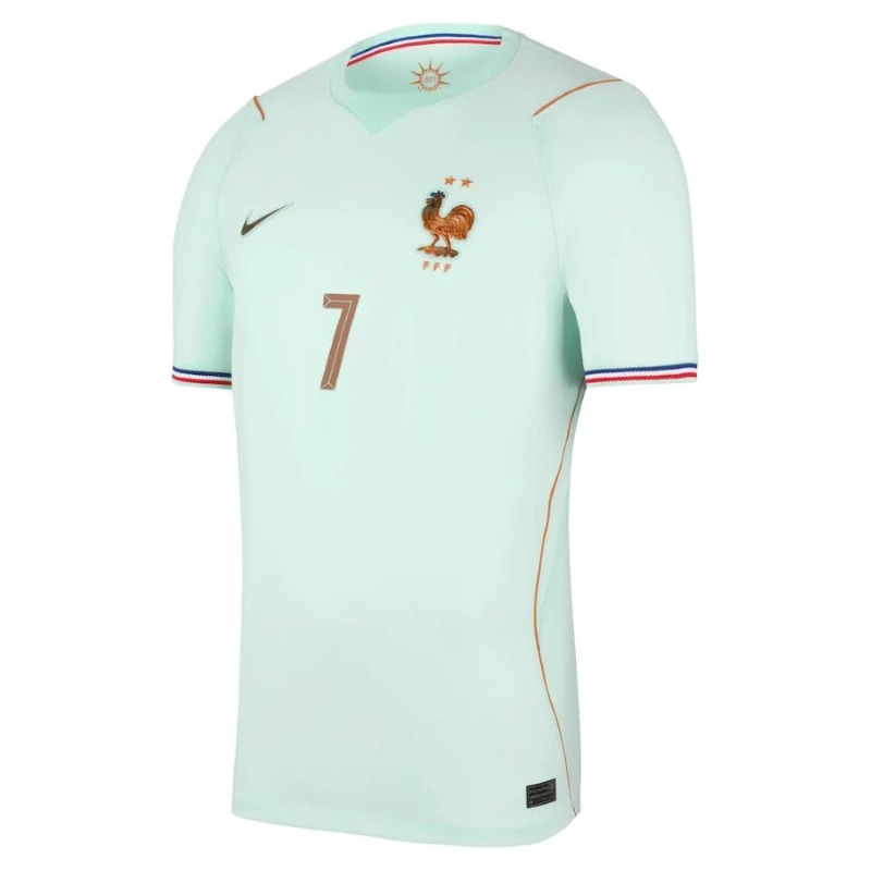 Frankreich DEMBELE WM 2026 Auswärtstrikot grün
