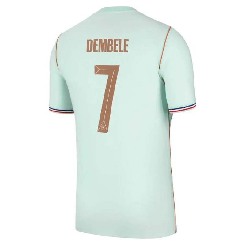Frankreich DEMBELE WM 2026 Auswärtstrikot grün