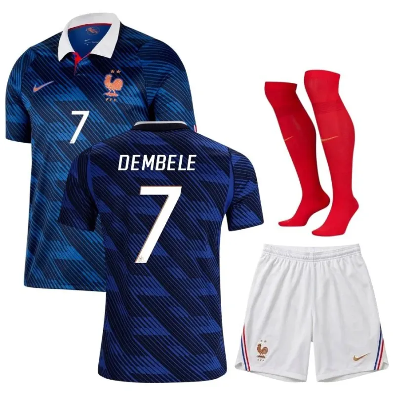 Frankreich DEMBÉLÉ WM 2026 Home Kinder Trikot Set