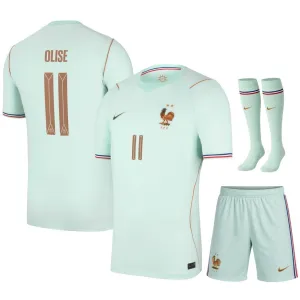 France OLISE 2026/27 Away Kids Kit Green