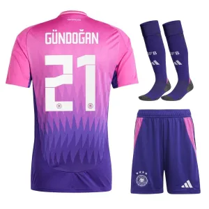 Ilkay Gündoğan's 2024/25 Away Kids' Kit - Pink