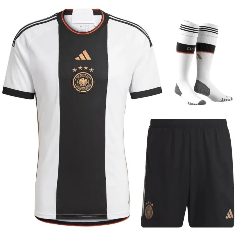 Germany 2022 World Cup Home Kids' Jersey Set - White