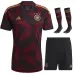 Deutschland 2022 WM Auswärts-Trikot-Set für Kinder - Pink-Violett