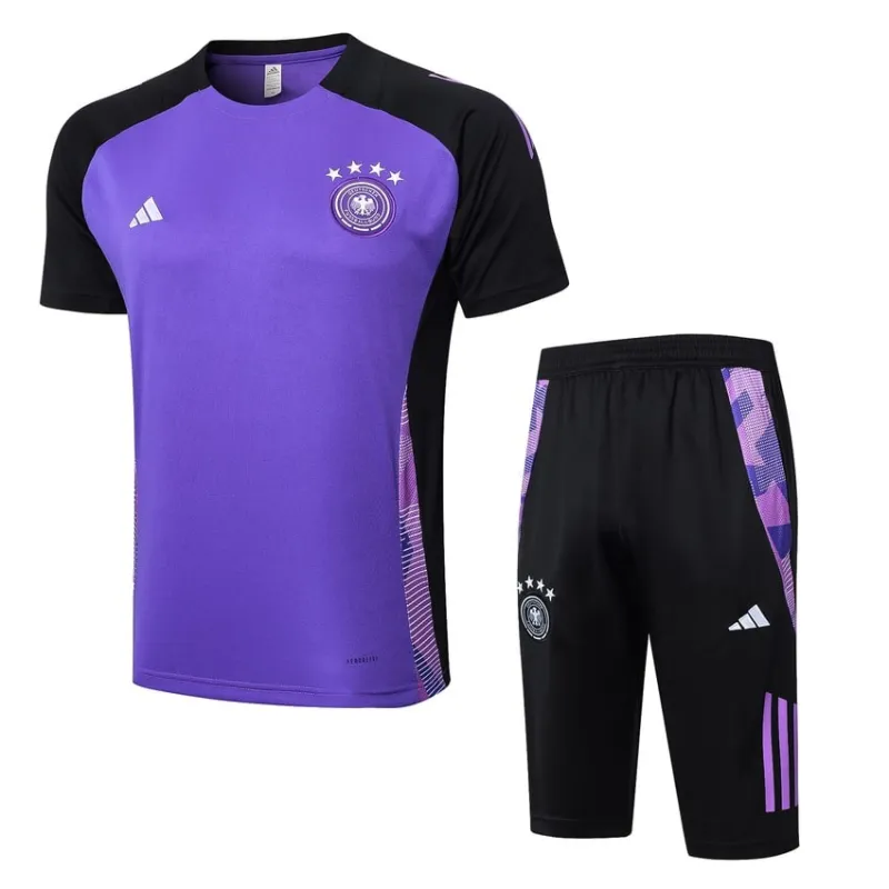 Traje de entrenamiento + pantalones cortos de Alemania 2024/25 - Púrpura