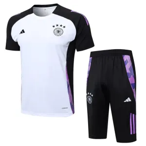 Tenue d'entraînement + shorts de l'Allemagne 2024/25 - Blanc