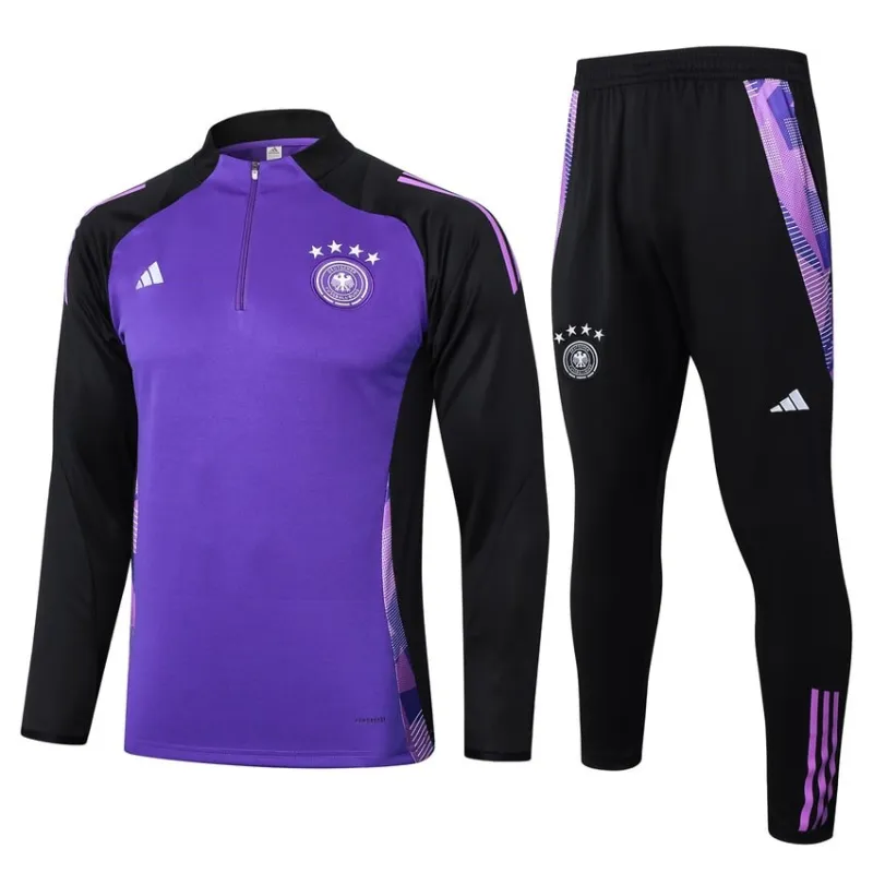 Abbigliamento sportivo + pantaloni della Germania 2024/25 - Viola