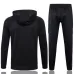 Vêtements de sport avec capuche + pantalons de l'Allemagne 2024/25 - Noir