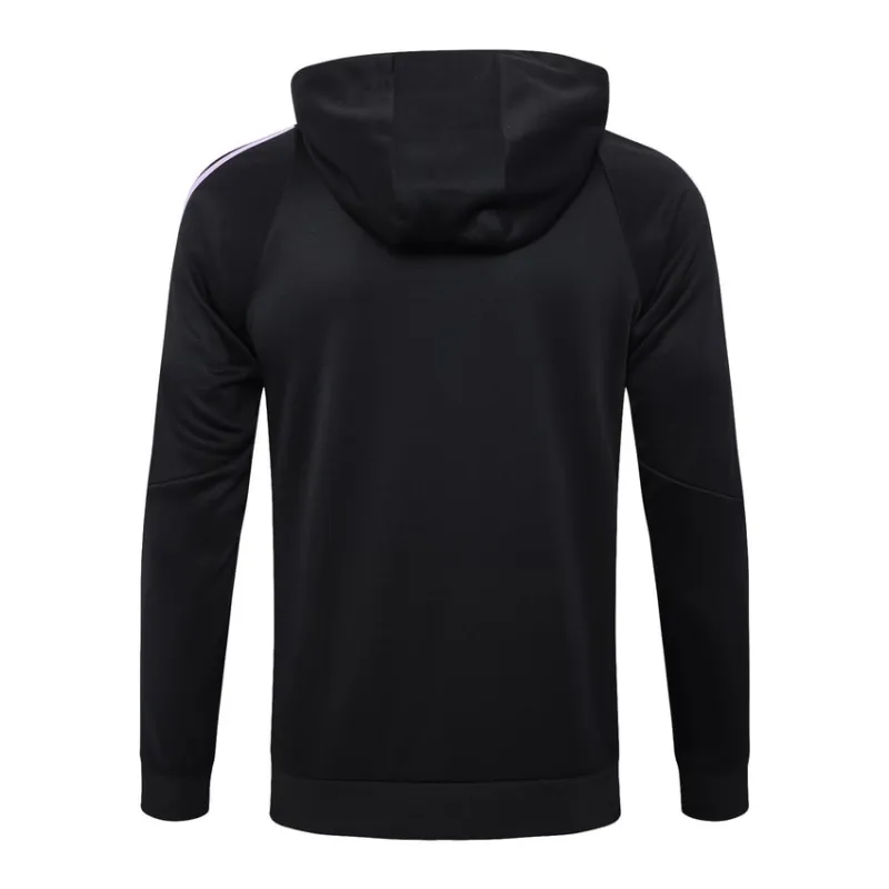 Vêtements de sport avec capuche + pantalons de l'Allemagne 2024/25 - Noir